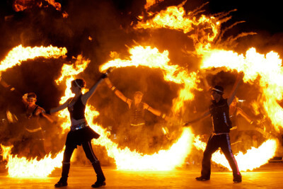 Spice Feuershow 3 Ringe