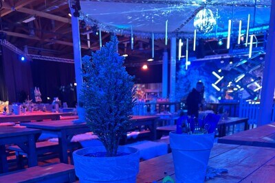 winterliche Tischdekoration
