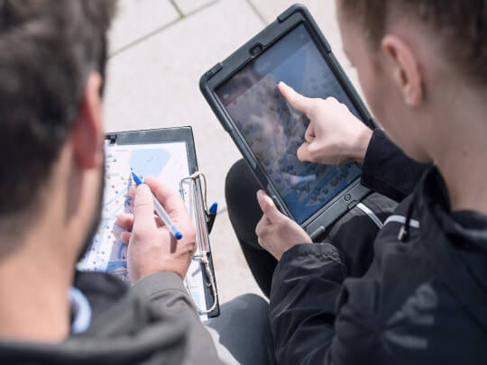 Tabtour Tablets Aufgaben Karte GPS