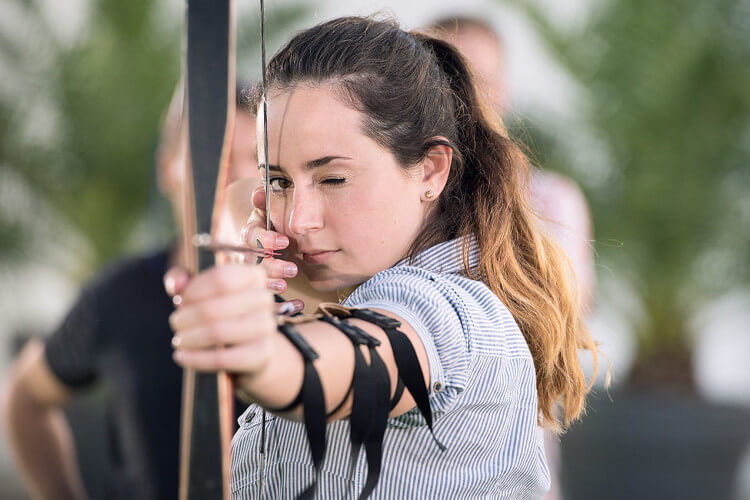 Bogenschießen Teamgeist Zielen Pfeil Bogen
