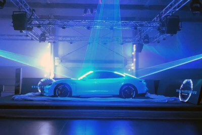 Autopräsentation mit Laser
