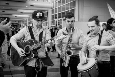 Akustik Trio Akustik3 myband.de in Frankfurt Walking Act