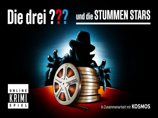Online Krimispiel: Die drei ??? und die stummen Stars