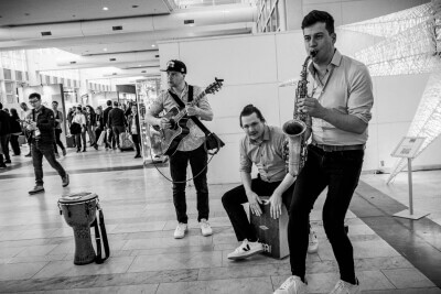 Akustik Trio Akustik3 myband.de in Frankfurt Walking Act