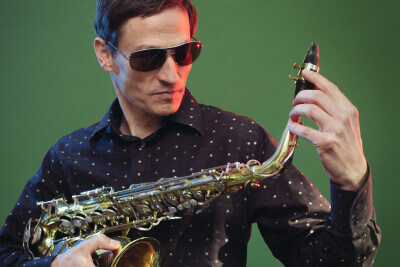 Niklas Mascher mit seinem Saxophon