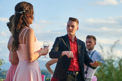 Andi auf einer Hochzeit