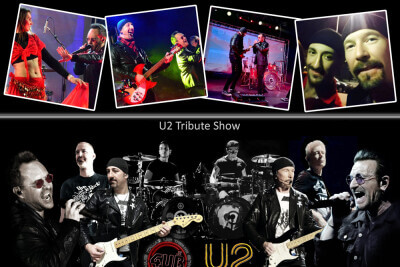 U2 Tribute Band plays A Beautiful Day live on stage